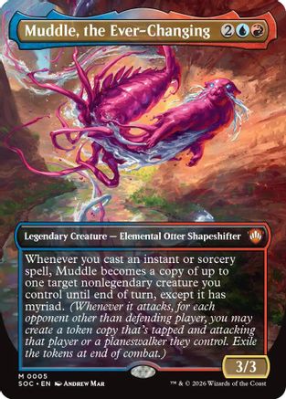 Muddle, the Ever-Changing (Borderless) |  (005) [Commander: Secrets of Strixhaven]