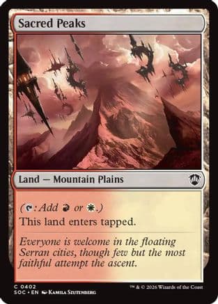 Sacred Peaks |  (402) [Commander: Secrets of Strixhaven]
