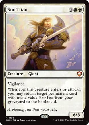Sun Titan |  (178) [Commander: Secrets of Strixhaven]