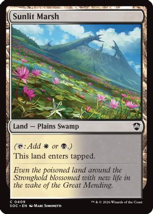 Sunlit Marsh |  (409) [Commander: Secrets of Strixhaven]