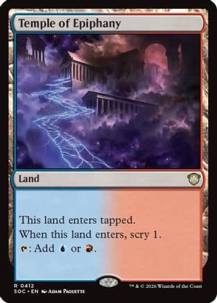 Temple of Epiphany |  (412) [Commander: Secrets of Strixhaven]