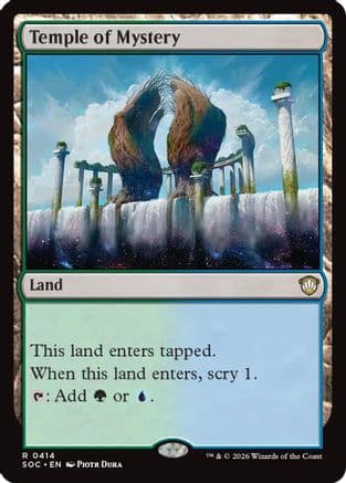 Temple of Mystery |  (414) [Commander: Secrets of Strixhaven]