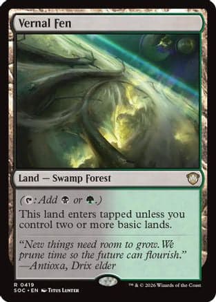 Vernal Fen |  (419) [Commander: Secrets of Strixhaven]