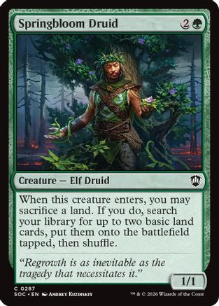 Springbloom Druid |  (287) [Commander: Secrets of Strixhaven]