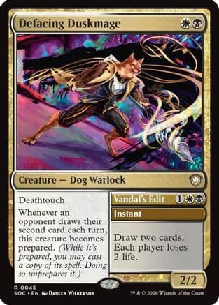 Defacing Duskmage |  (045) [Commander: Secrets of Strixhaven]