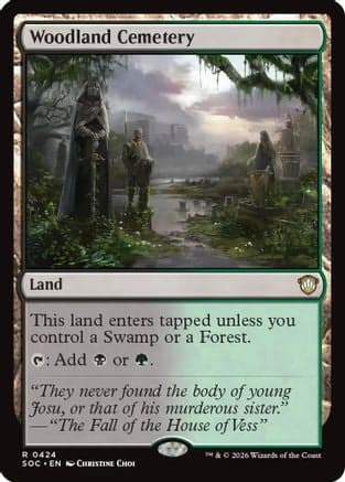Woodland Cemetery |  (424) [Commander: Secrets of Strixhaven]