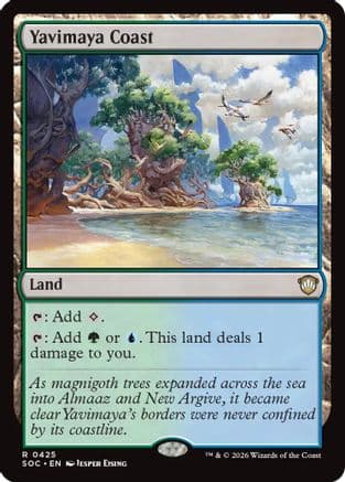 Yavimaya Coast |  (425) [Commander: Secrets of Strixhaven]