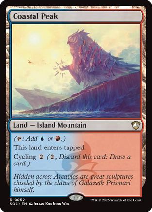 Coastal Peak |  (052) [Commander: Secrets of Strixhaven]