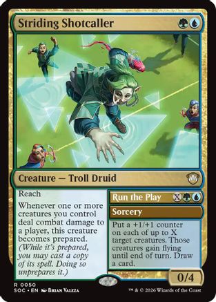Striding Shotcaller |  (050) [Commander: Secrets of Strixhaven]