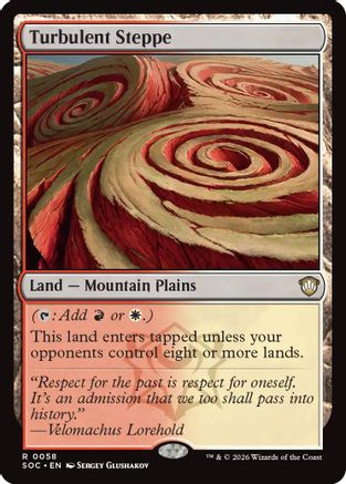 Turbulent Steppe |  (058) [Commander: Secrets of Strixhaven]