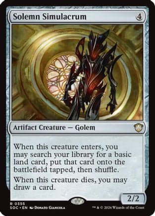 Solemn Simulacrum |  (355) [Commander: Secrets of Strixhaven]