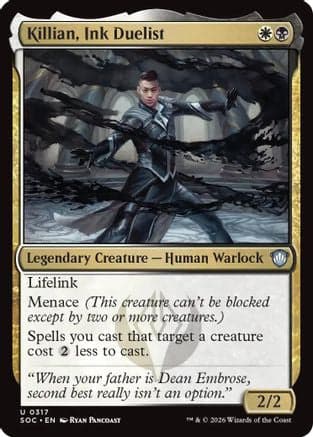 Killian, Ink Duelist |  (317) [Commander: Secrets of Strixhaven]