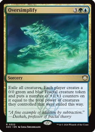 Oversimplify |  (322) [Commander: Secrets of Strixhaven]