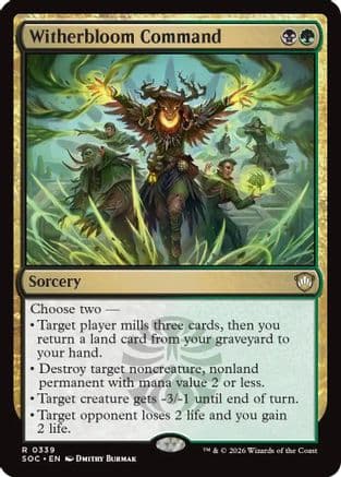 Witherbloom Command |  (339) [Commander: Secrets of Strixhaven]