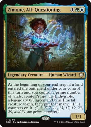 Zimone, All-Questioning |  (340) [Commander: Secrets of Strixhaven]
