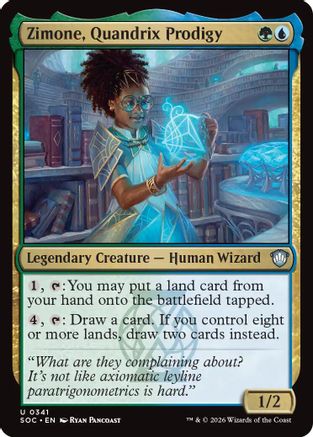 Zimone, Quandrix Prodigy |  (341) [Commander: Secrets of Strixhaven]