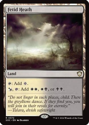 Fetid Heath |  (372) [Commander: Secrets of Strixhaven]