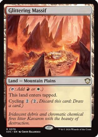 Glittering Massif |  (376) [Commander: Secrets of Strixhaven]