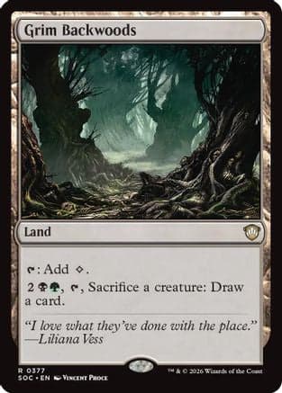 Grim Backwoods |  (377) [Commander: Secrets of Strixhaven]