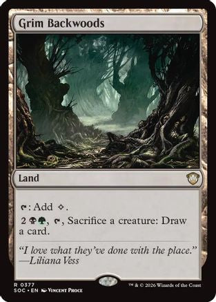 Grim Backwoods |  (377) [Commander: Secrets of Strixhaven]