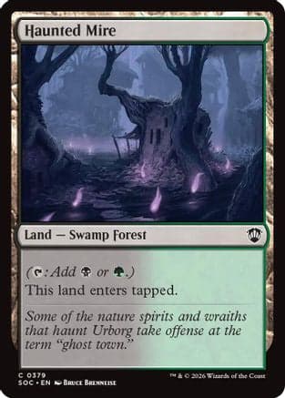 Haunted Mire |  (379) [Commander: Secrets of Strixhaven]