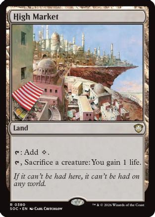 High Market |  (380) [Commander: Secrets of Strixhaven]