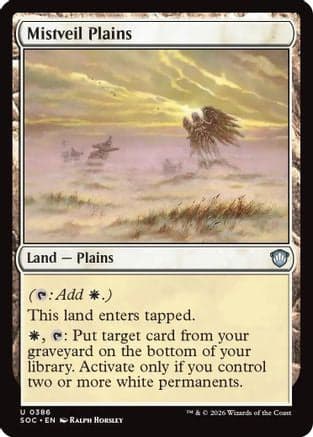 Mistveil Plains |  (386) [Commander: Secrets of Strixhaven]