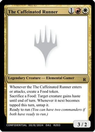 The Caffeinated Runner |  () [Un-Known Event Playtest Cards]