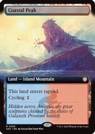 Coastal Peak (Extended Art) |  (100) [Commander: Secrets of Strixhaven]