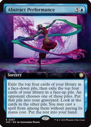 Abstract Performance (Extended Art) |  (067) [Commander: Secrets of Strixhaven]