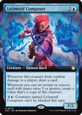 Leitmotif Composer (Extended Art) |  (070) [Commander: Secrets of Strixhaven]