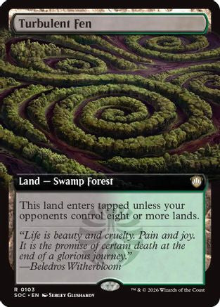 Turbulent Fen (Extended Art) |  (103) [Commander: Secrets of Strixhaven]