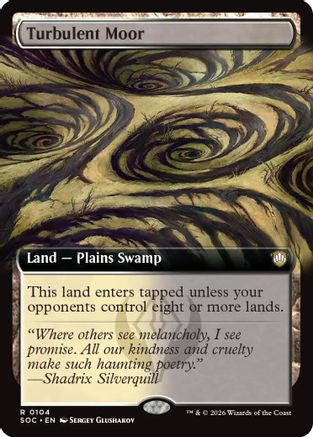 Turbulent Moor (Extended Art) |  (104) [Commander: Secrets of Strixhaven]