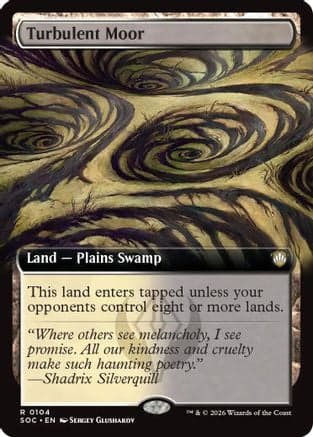 Turbulent Moor (Extended Art) |  (104) [Commander: Secrets of Strixhaven]