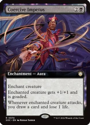 Coercive Impetus (Extended Art) |  (074) [Commander: Secrets of Strixhaven]