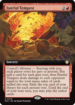 Fateful Tempest (Extended Art) |  (079) [Commander: Secrets of Strixhaven]