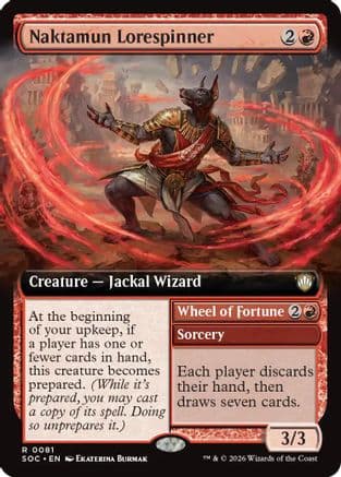 Naktamun Lorespinner (Extended Art) |  (081) [Commander: Secrets of Strixhaven]
