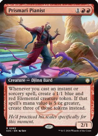 Prismari Pianist (Extended Art) |  (082) [Commander: Secrets of Strixhaven]