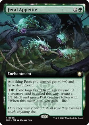 Feral Appetite (Extended Art) |  (086) [Commander: Secrets of Strixhaven]