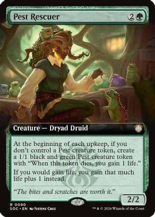Pest Rescuer (Extended Art) |  (090) [Commander: Secrets of Strixhaven]