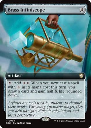Brass Infiniscope (Extended Art) |  (099) [Commander: Secrets of Strixhaven]