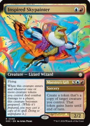 Inspired Skypainter (Extended Art) |  (096) [Commander: Secrets of Strixhaven]