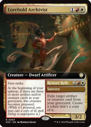 Lorehold Archivist (Extended Art) |  (097) [Commander: Secrets of Strixhaven]