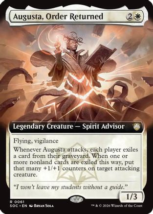 Augusta, Order Returned (Extended Art) |  (061) [Commander: Secrets of Strixhaven]