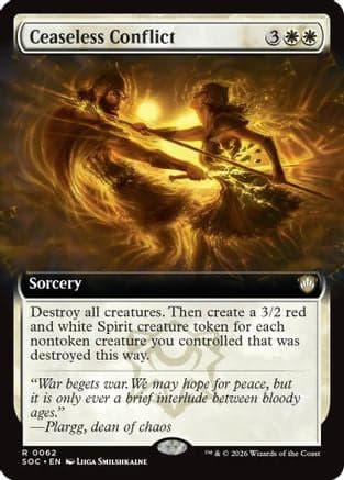 Ceaseless Conflict (Extended Art) |  (062) [Commander: Secrets of Strixhaven]