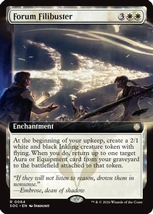 Forum Filibuster (Extended Art) |  (064) [Commander: Secrets of Strixhaven]