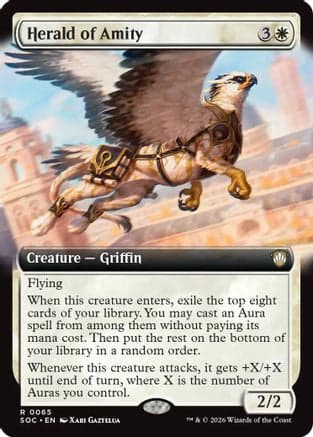 Herald of Amity (Extended Art) |  (065) [Commander: Secrets of Strixhaven]