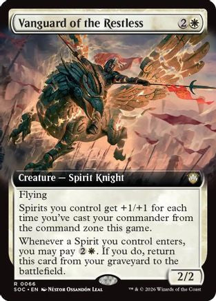 Vanguard of the Restless (Extended Art) |  (066) [Commander: Secrets of Strixhaven]