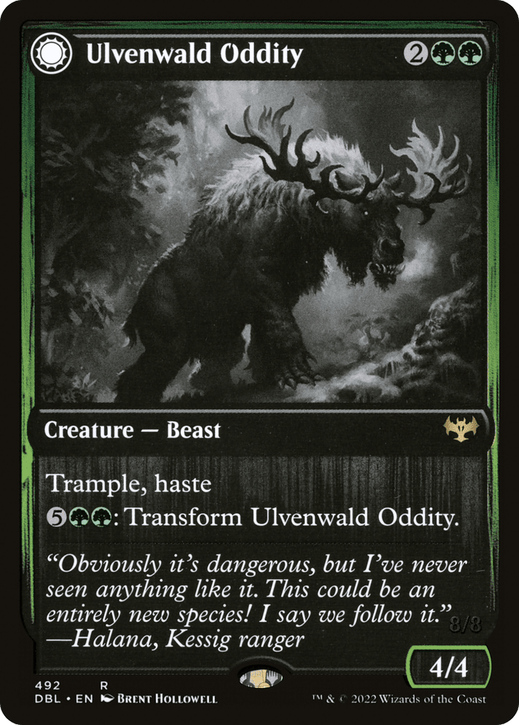 Ulvenwald Oddity // Ulvenwald Behemoth [Innistrad: Double Feature] Foil