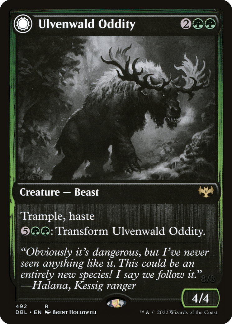 Ulvenwald Oddity // Ulvenwald Behemoth [Innistrad: Double Feature] Foil